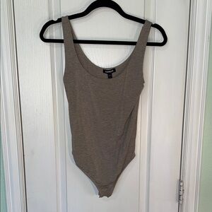 Express Taupe Sleeveless Bodysuit